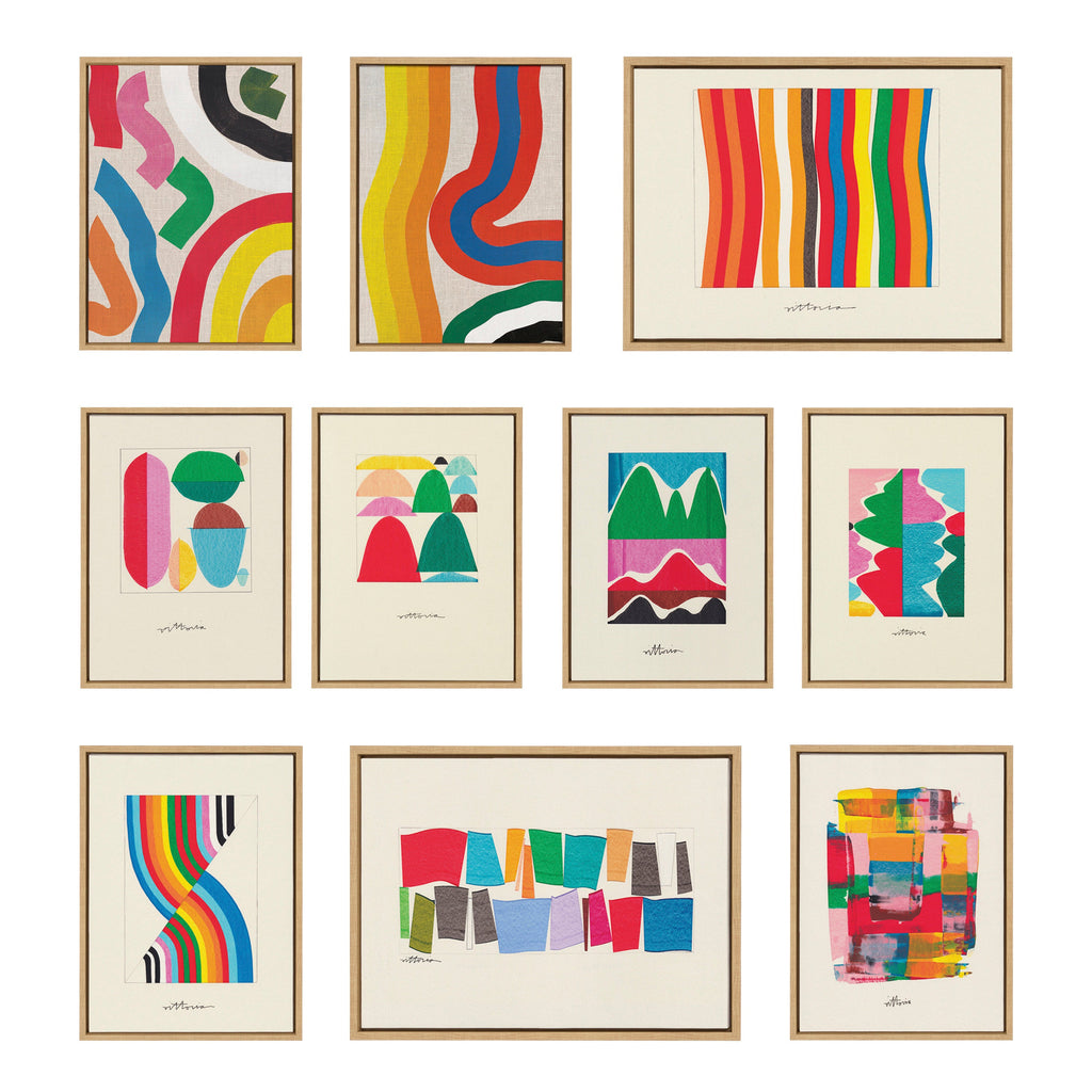 Sylvie Embrace The Excess Framed Canvas by Amber Vittoria