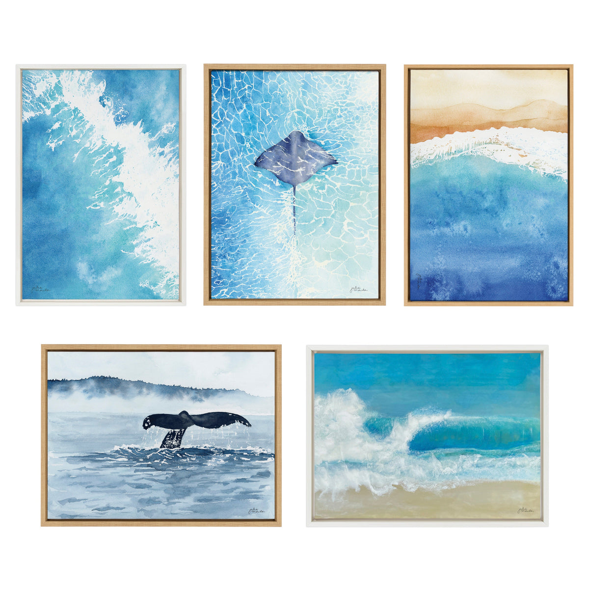 Sylvie Stingray Framed Canvas by Julie Maida