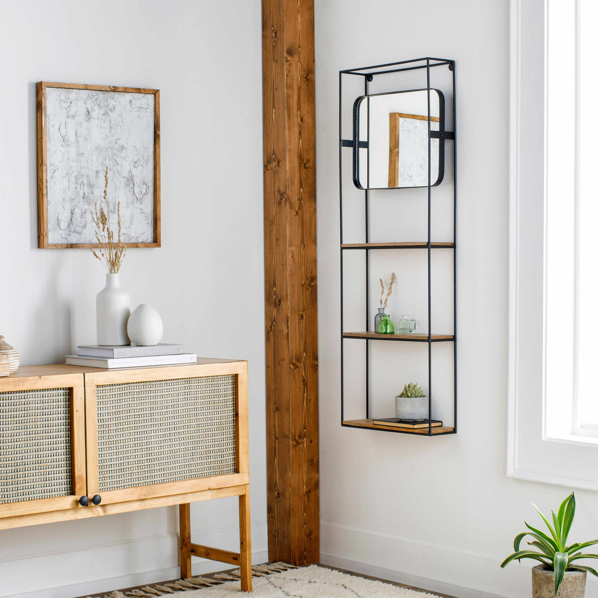 Sundumbili Iron-Frame Mirror