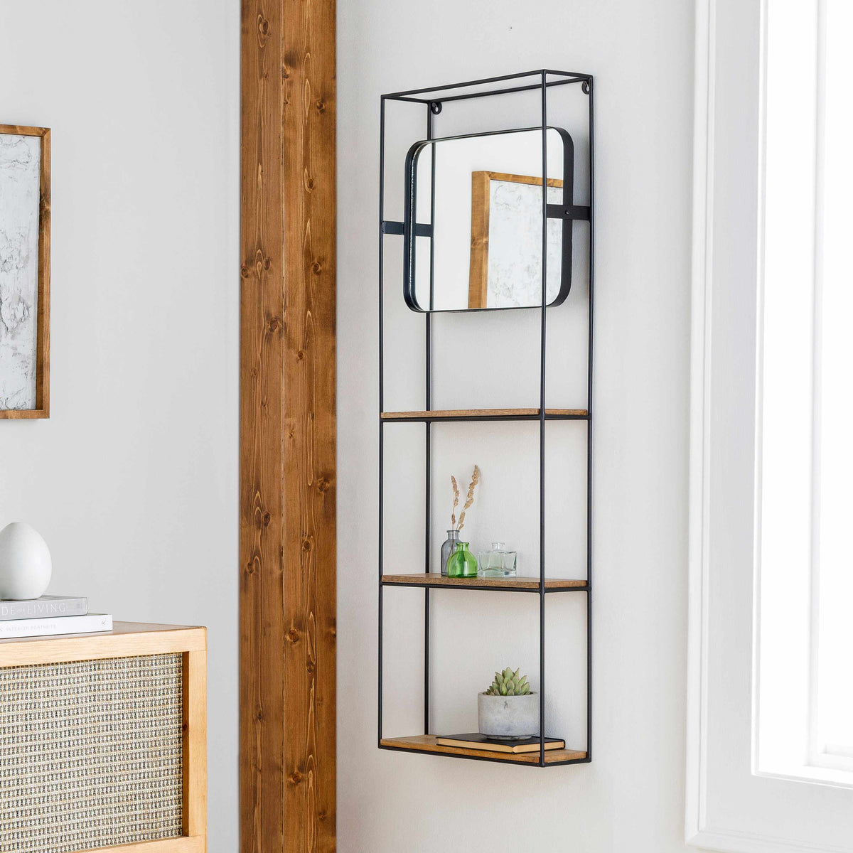 Sundumbili Iron-Frame Mirror