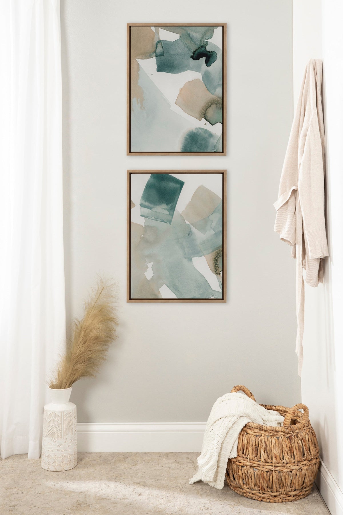 Sylvie Color Exploration I and II Framed Canvas Art Set of 2 by Amy Lighthall