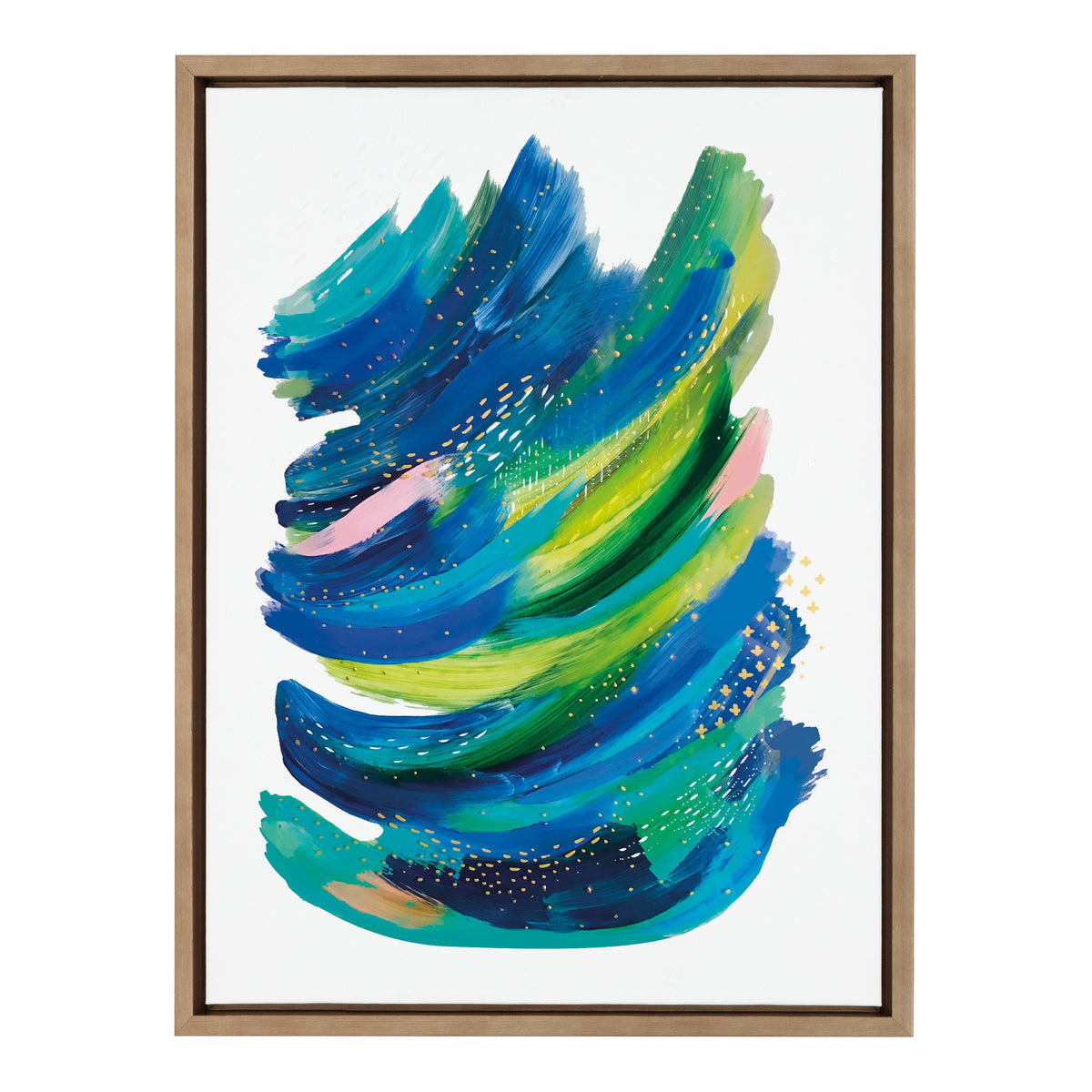 Sylvie Bright Abstract 2 Framed Canvas by Jessi Raulet of Ettavee