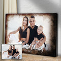 Family Portrait On Wood Sign