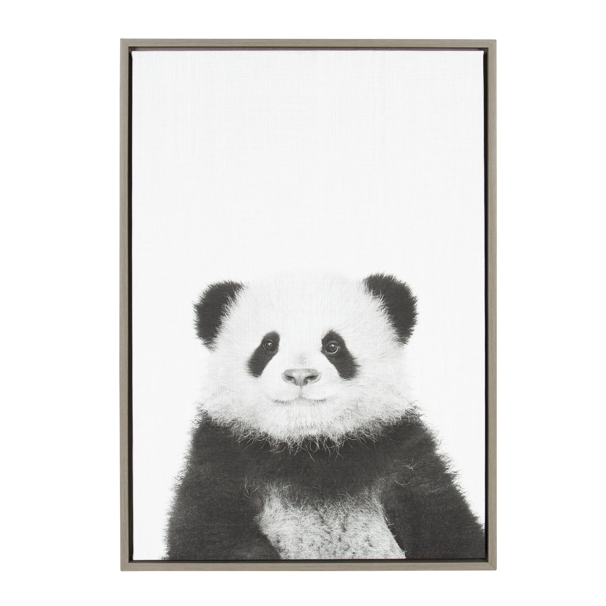 Sylvie Panda Framed Canvas by Simon Te Tai