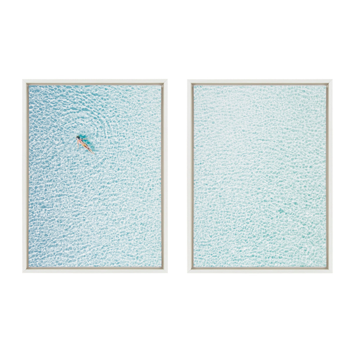 Sylvie Woman Floating I and II Framed Canvas Set of 2 by Amy Peterson Art Studio