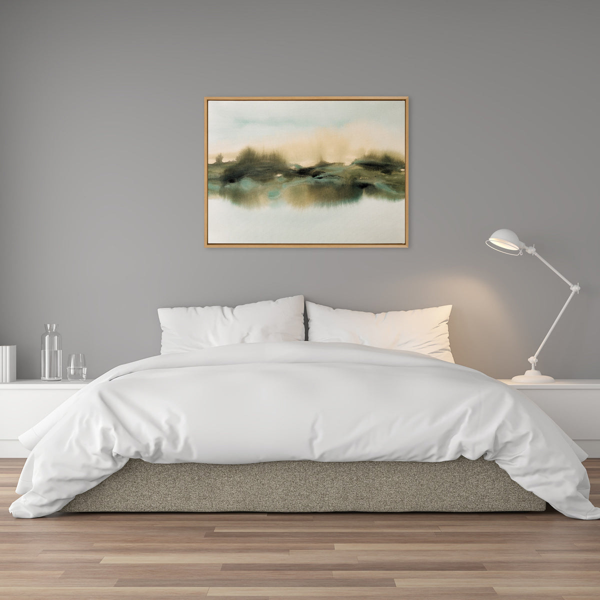 Sylvie Tranquil Meadows Framed Canvas by Amy Lighthall