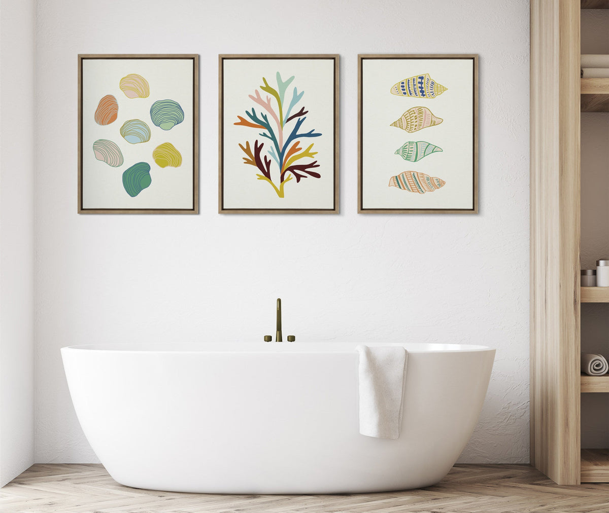Sylvie Sea Plant Framed Canvas by Alicia Schultz