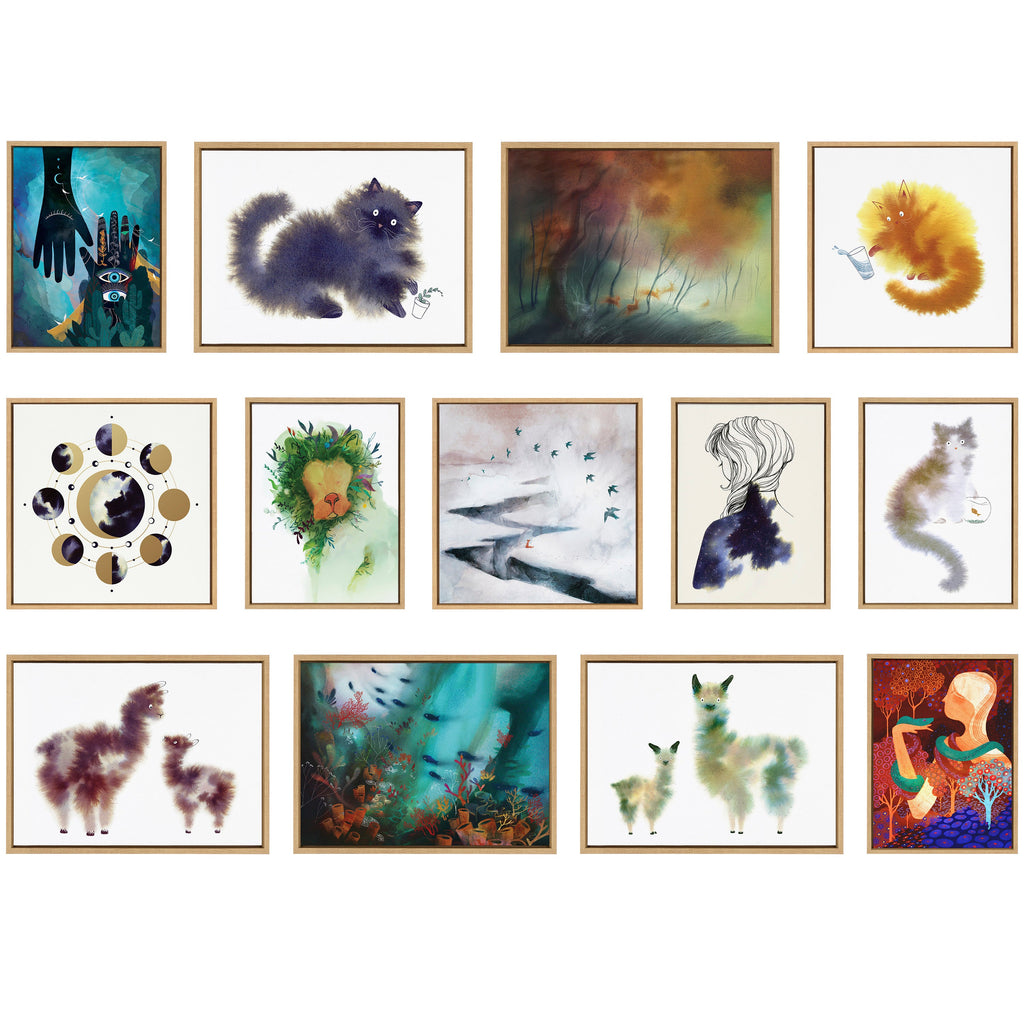 Sylvie Jungle King Framed Canvas by Faryn Hughes