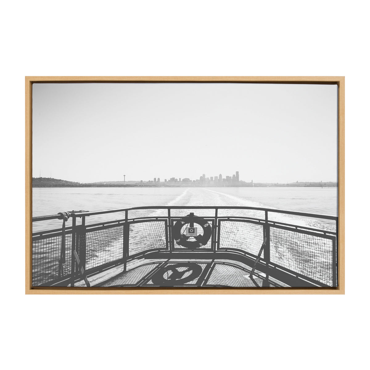 Sylvie Morning Ferry Framed Canvas by Patricia Hasz
