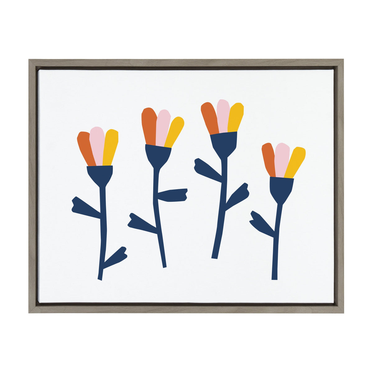 Sylvie Little Bloom Framed Canvas by Myriam Van Neste
