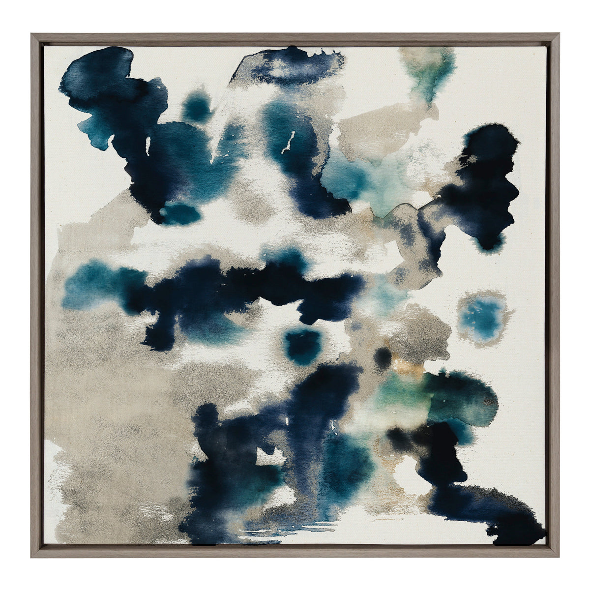 Sylvie Gilded Watercolor Framed Canvas by Amy Lighthall