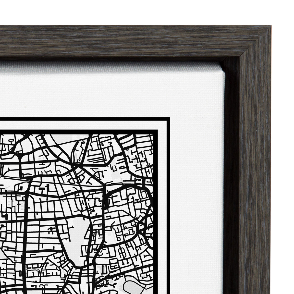 Sylvie London Modern Map Framed Canvas by Jake Goossen