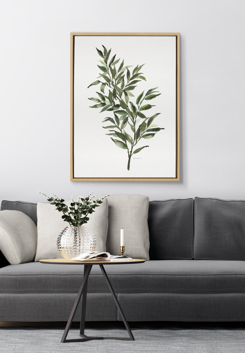 Sylvie Ruscus Framed Canvas by Patricia Shaw
