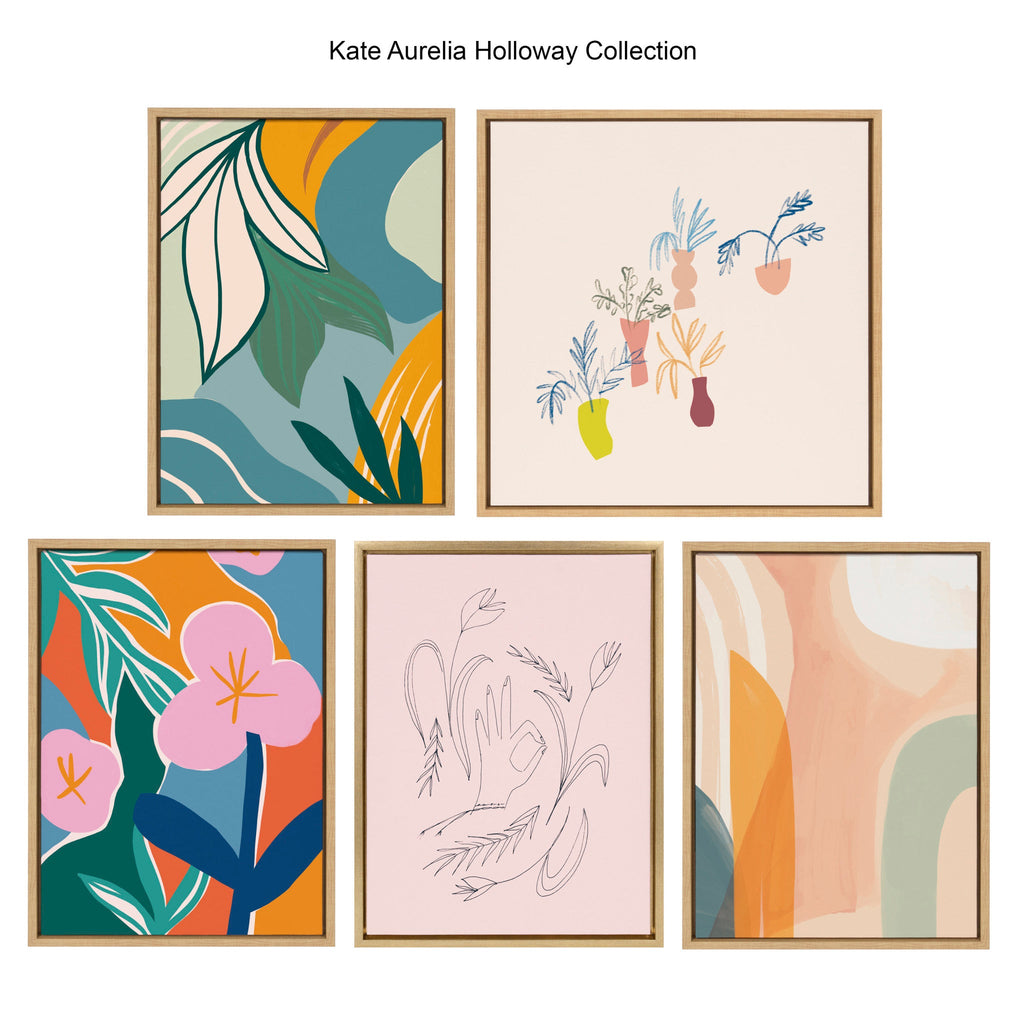 Sylvie Oaxaca Garden Framed Canvas by Kate Aurelia Holloway