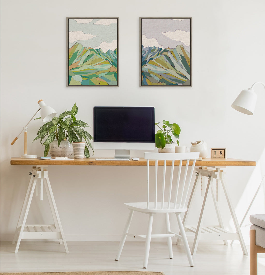 Sylvie Graubunden Framed Canvas by Nikita Jariwala