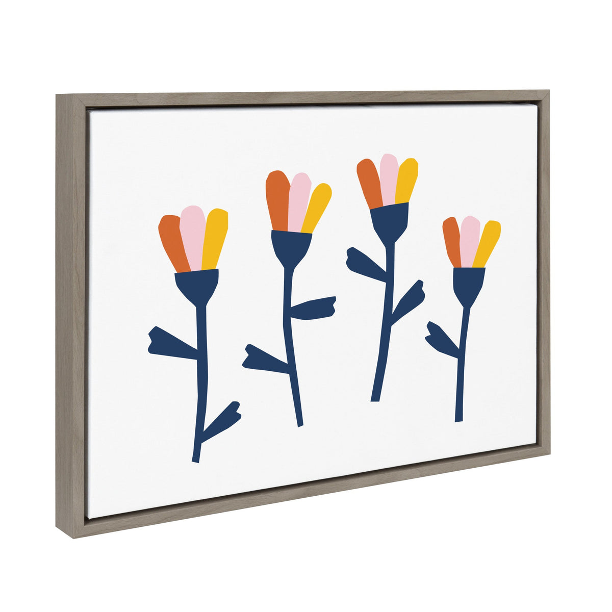 Sylvie Little Bloom Framed Canvas by Myriam Van Neste