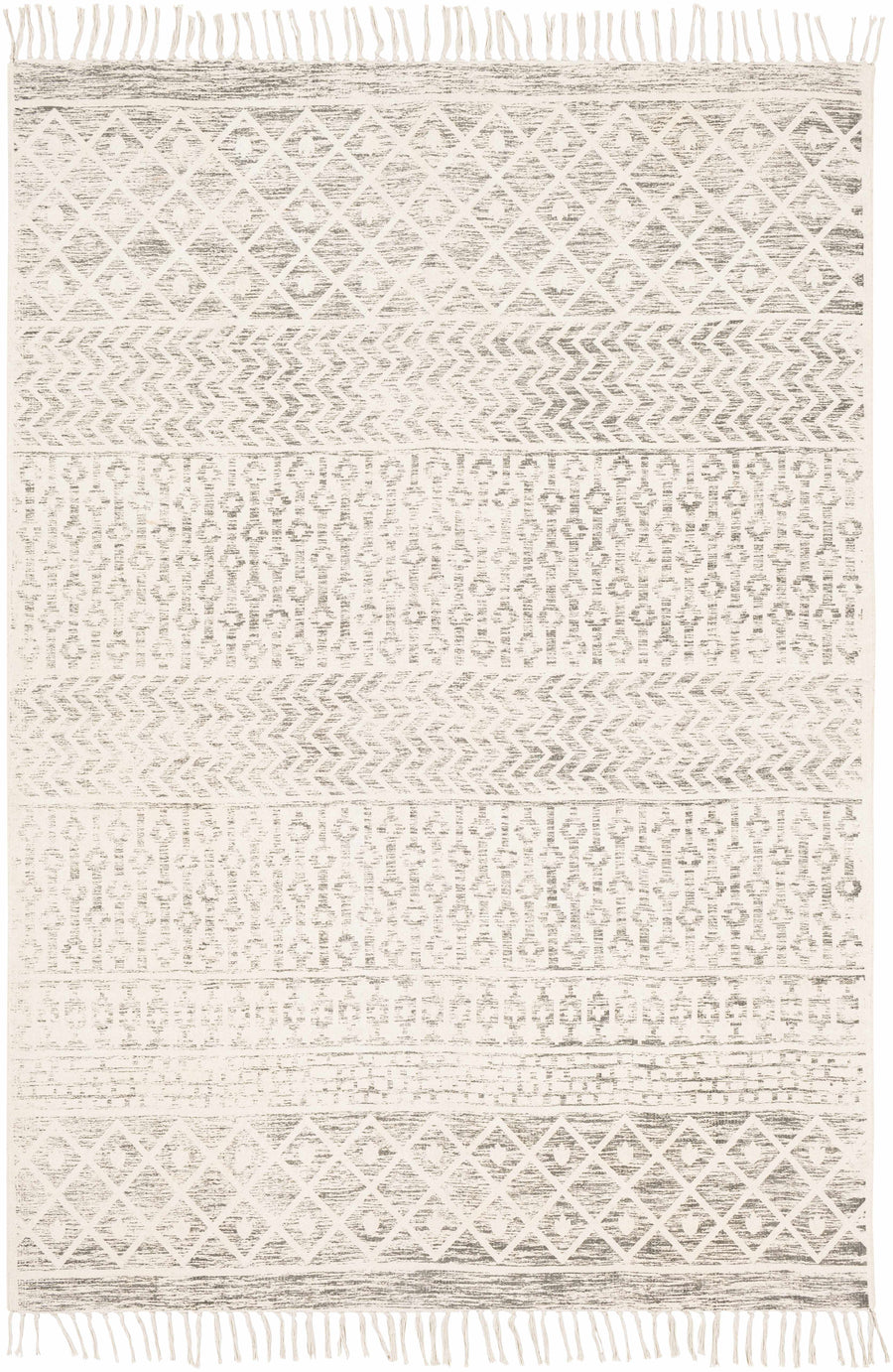 Valyermo Beige Hand Woven Cotton Rug