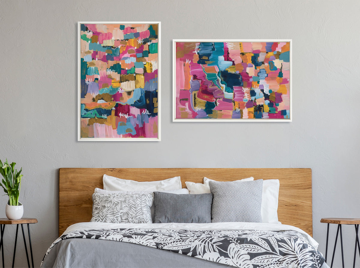 Sylvie Applause Framed Canvas Set of 2 by Leah Nadeau