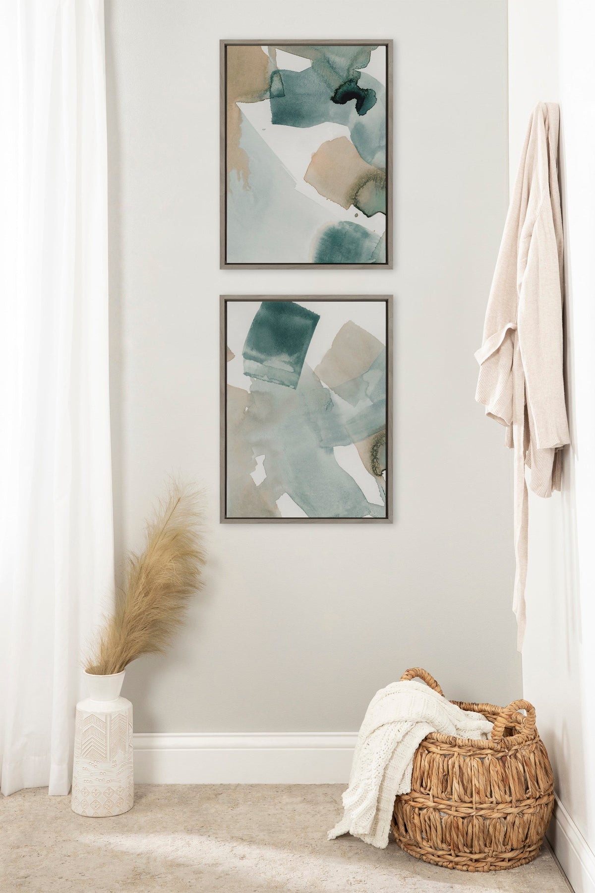 Sylvie Color Exploration I and II Framed Canvas Art Set of 2 by Amy Lighthall