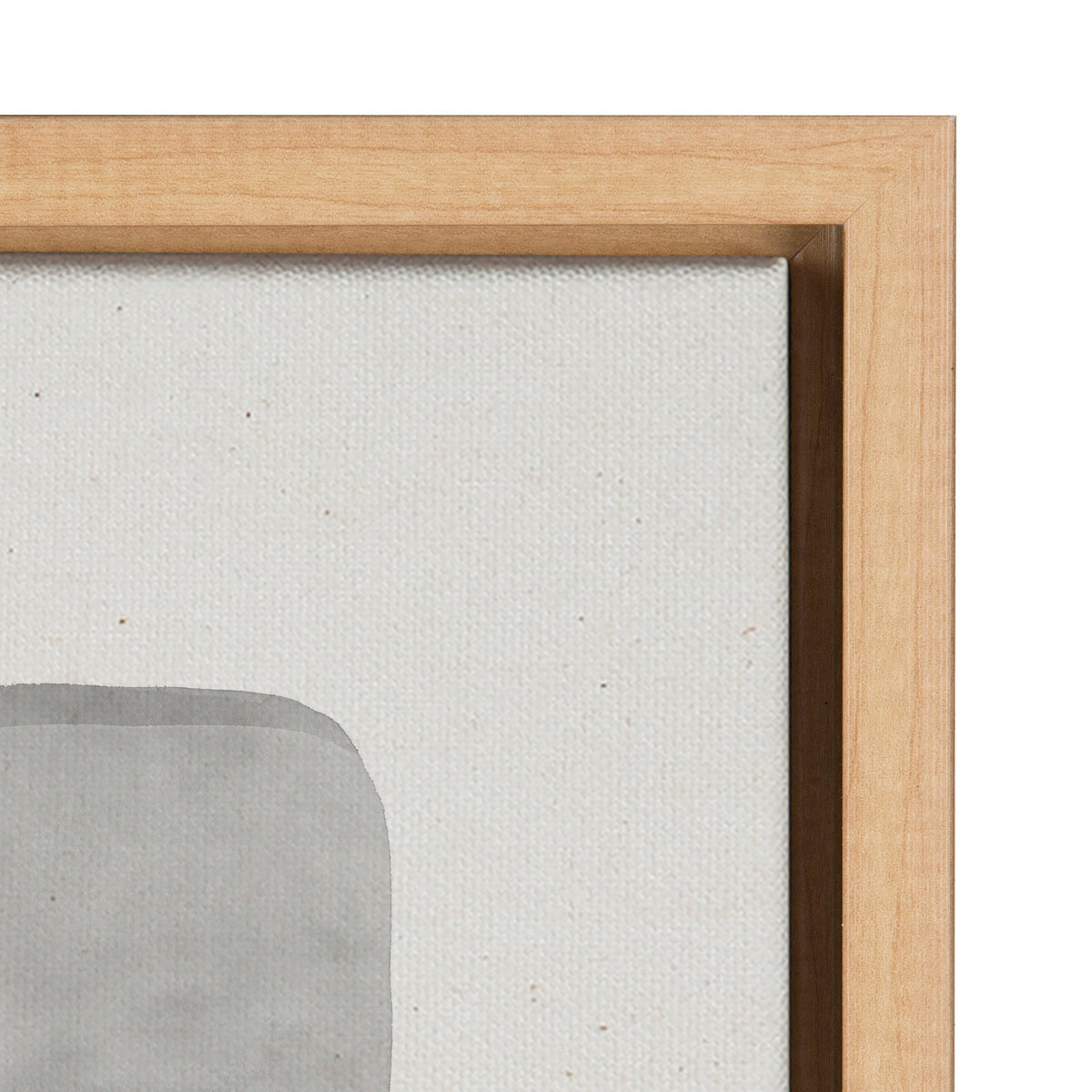 Sylvie Neutral Mod Abstraction Black and White Framed Canvas by Amy Lighthall