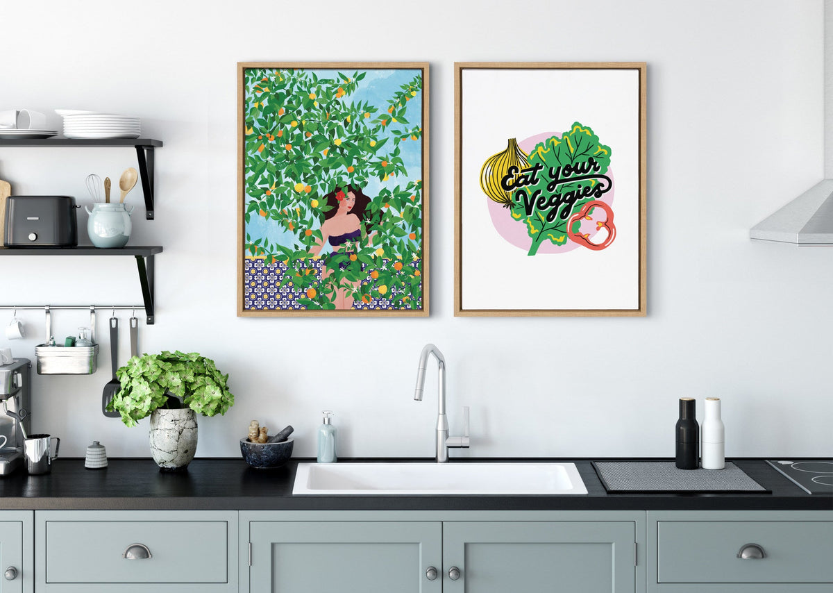 Sylvie Sevilla Girl Framed Canvas by Maja Tomljanovic