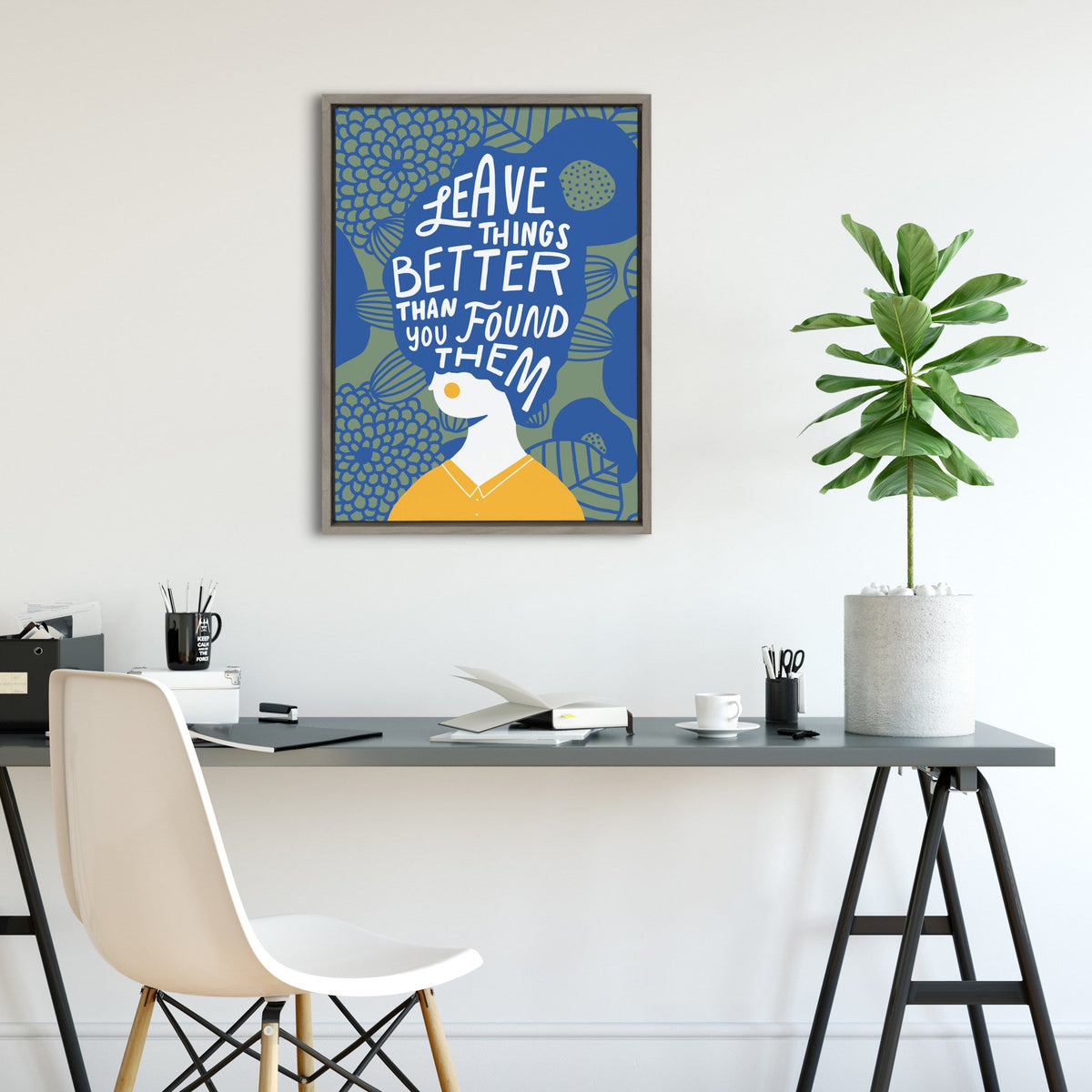 Sylvie Better Framed Canvas by Keely Reyes
