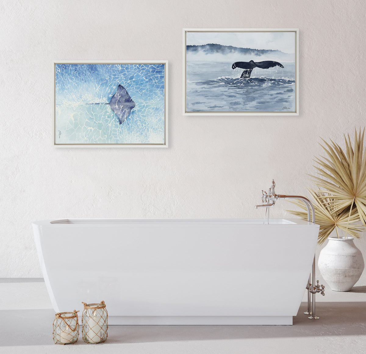 Sylvie Stingray Framed Canvas by Julie Maida