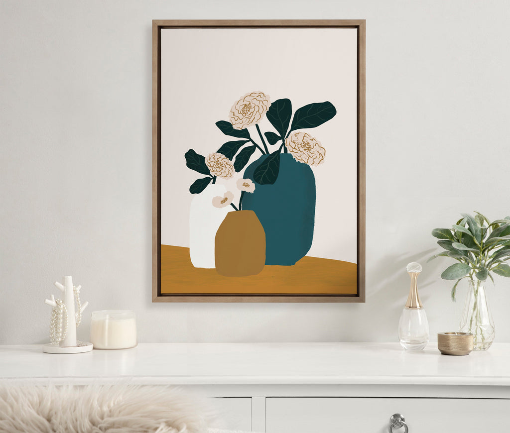 Sylvie Stillness Framed Canvas by Oris Eddu