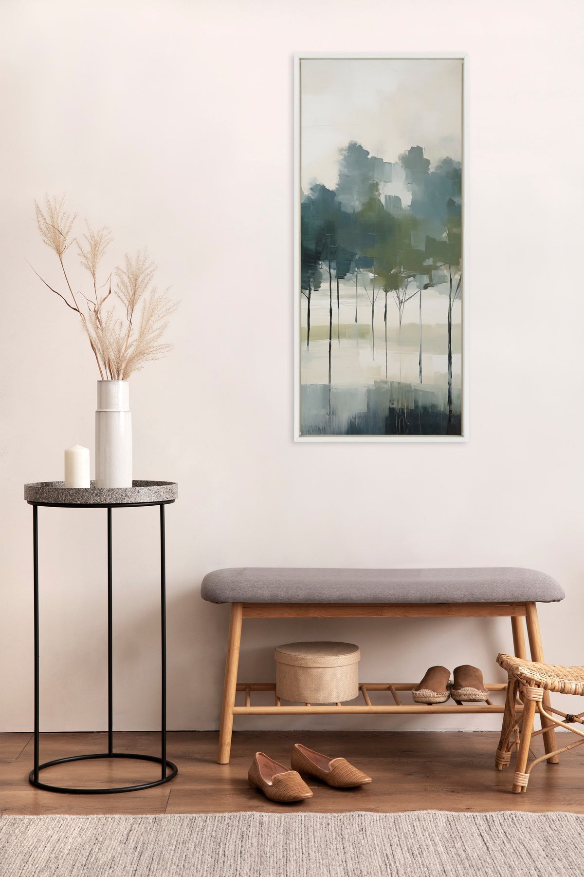 Sylvie Whispering Trees I Framed Canvas by Amy Lighthall