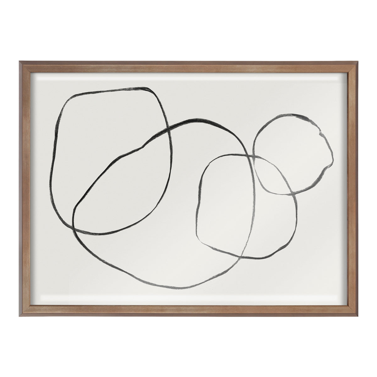 Blake 869 Going In Circles Framed Printed Glass by Teju Reval of SnazzyHues