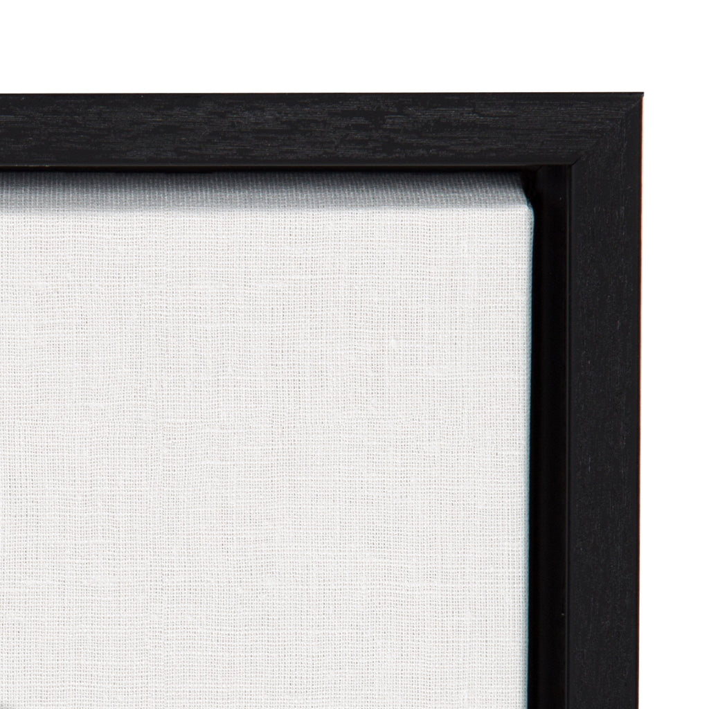 Sylvie Horizontal Hockey Stick And Puck Portrait Framed Canvas, Black 18x24