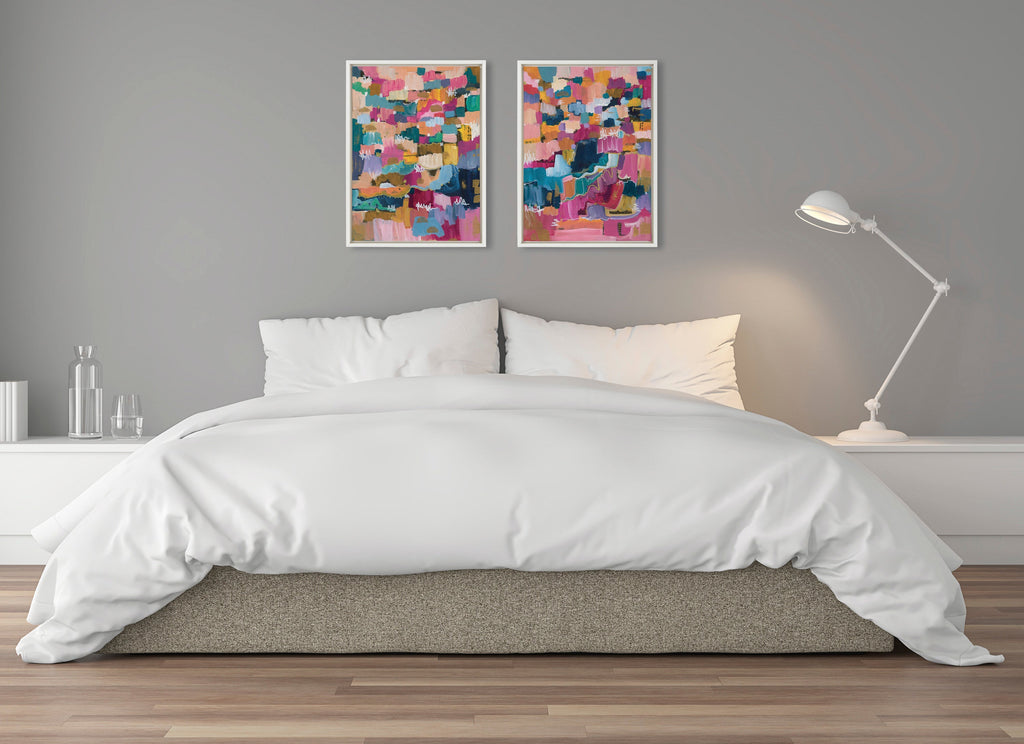 Sylvie Applause Framed Canvas Set of 2 by Leah Nadeau