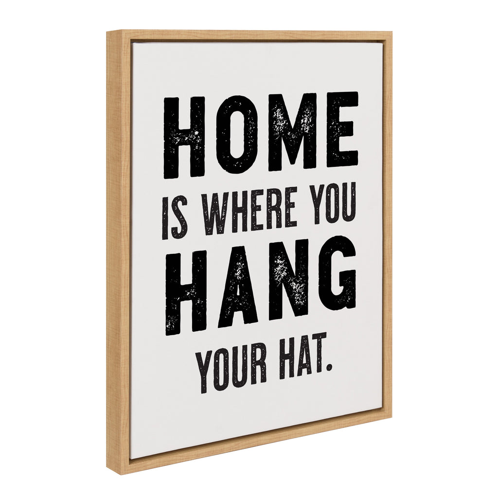 Sylvie Home Hat Framed Canvas by The Whiskey Ginger