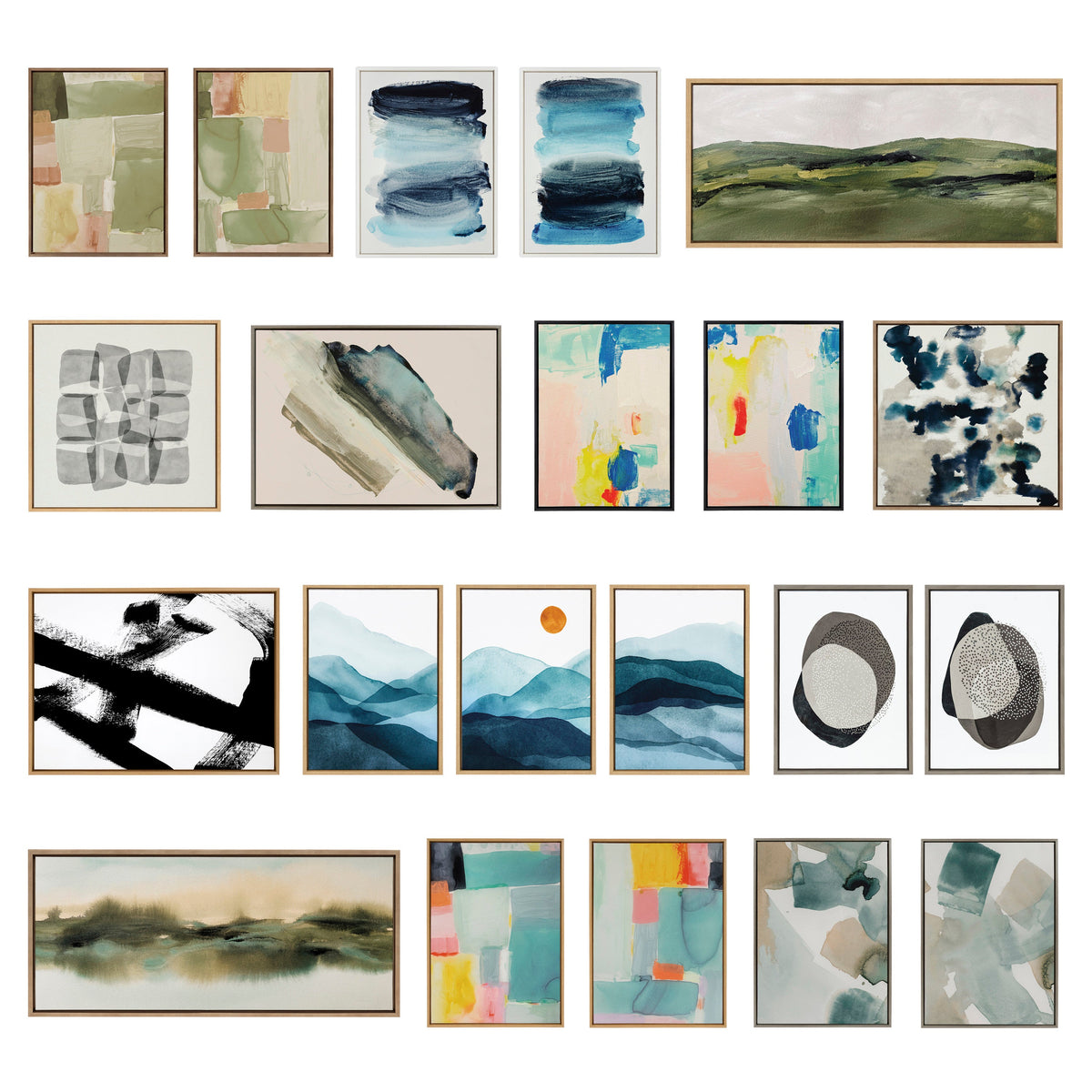 Sylvie Color Exploration I Framed Canvas by Amy Lighthall