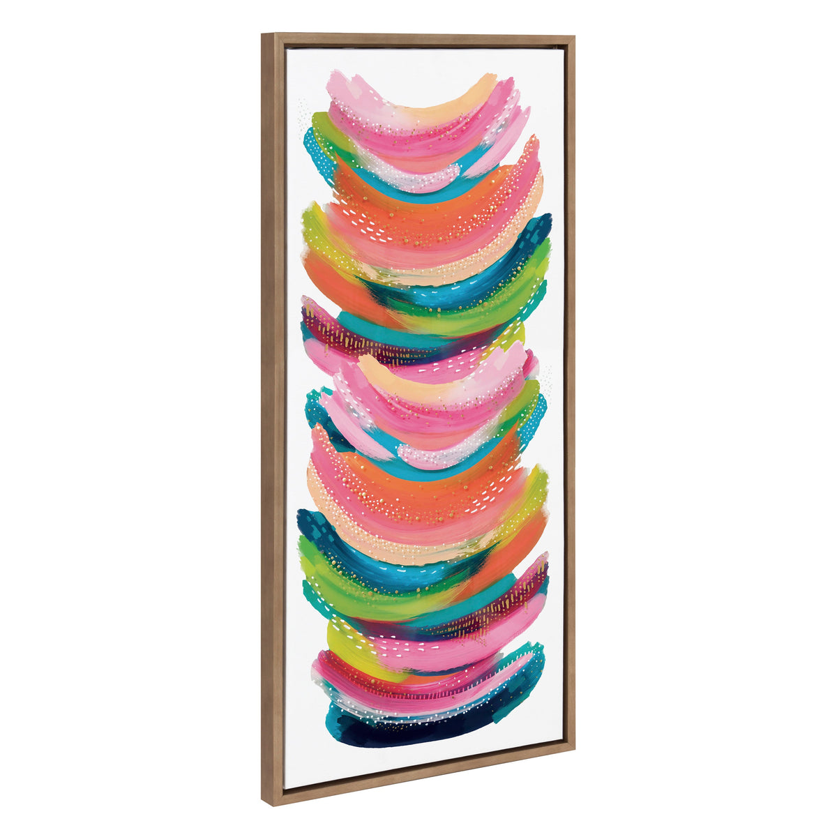 Sylvie Bright Abstract Framed Canvas by Jessi Raulet of Ettavee