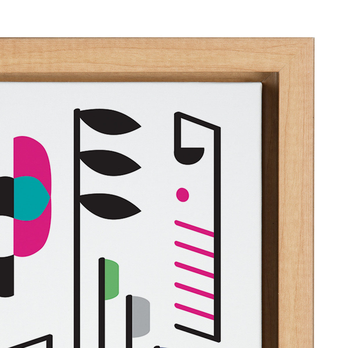 Sylvie Music Notes Framed Canvas By Rachel Lee of My Dream Wall