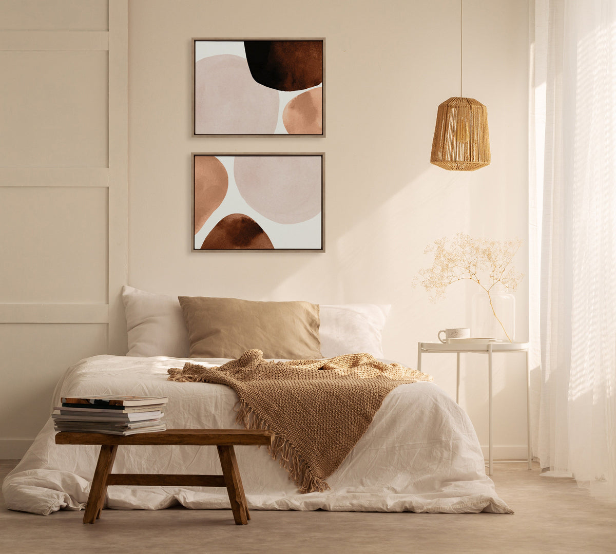 Sylvie Shapes I and II Framed Canvas Set of 2 by Amy Lighthall