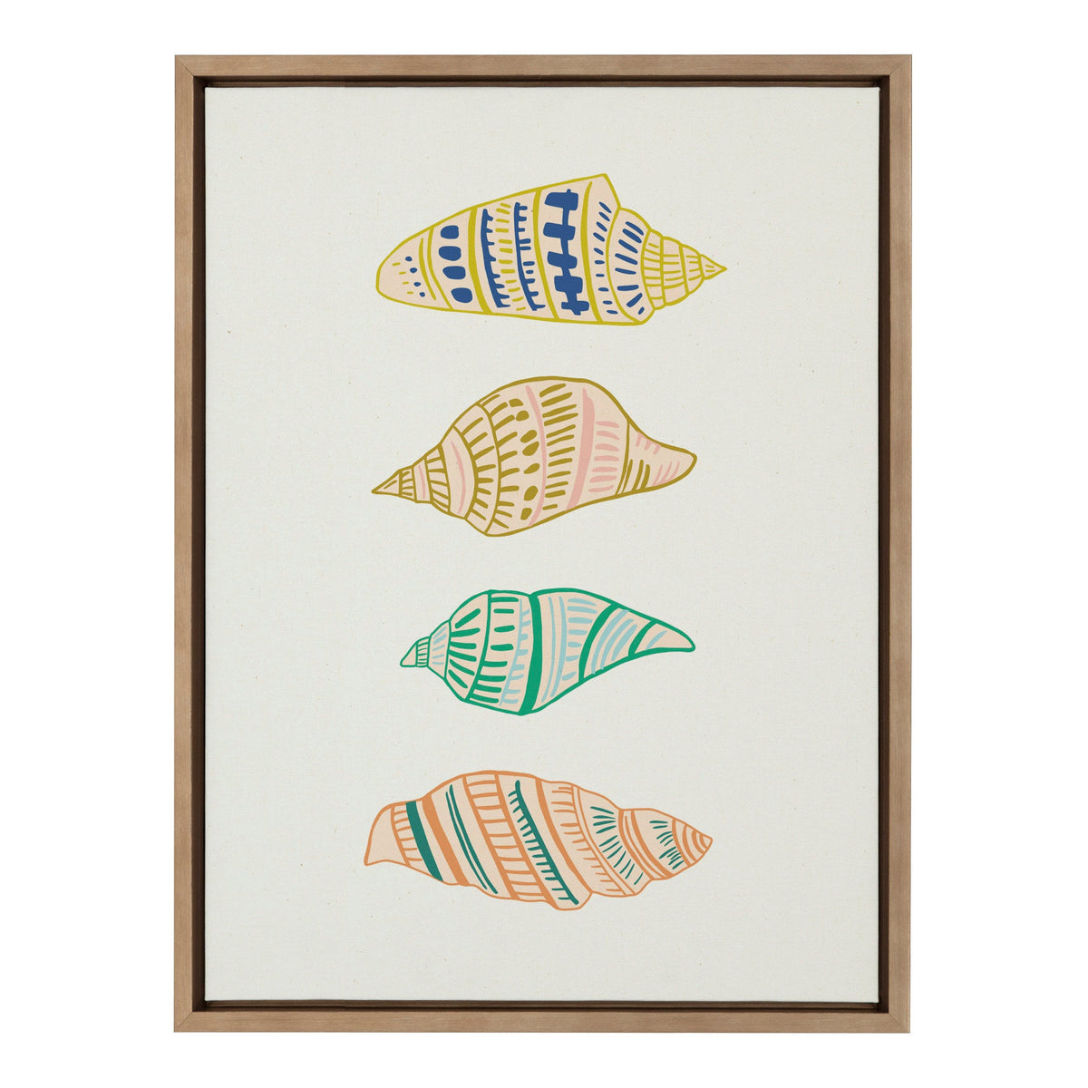 Sylvie Ocean Treasures Framed Canvas by Alicia Schultz