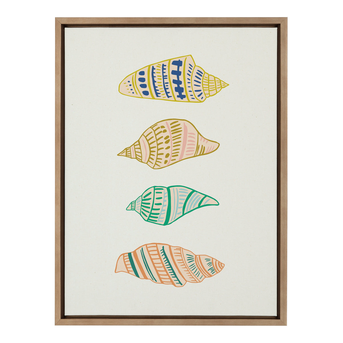 Sylvie Ocean Treasures Framed Canvas by Alicia Schultz
