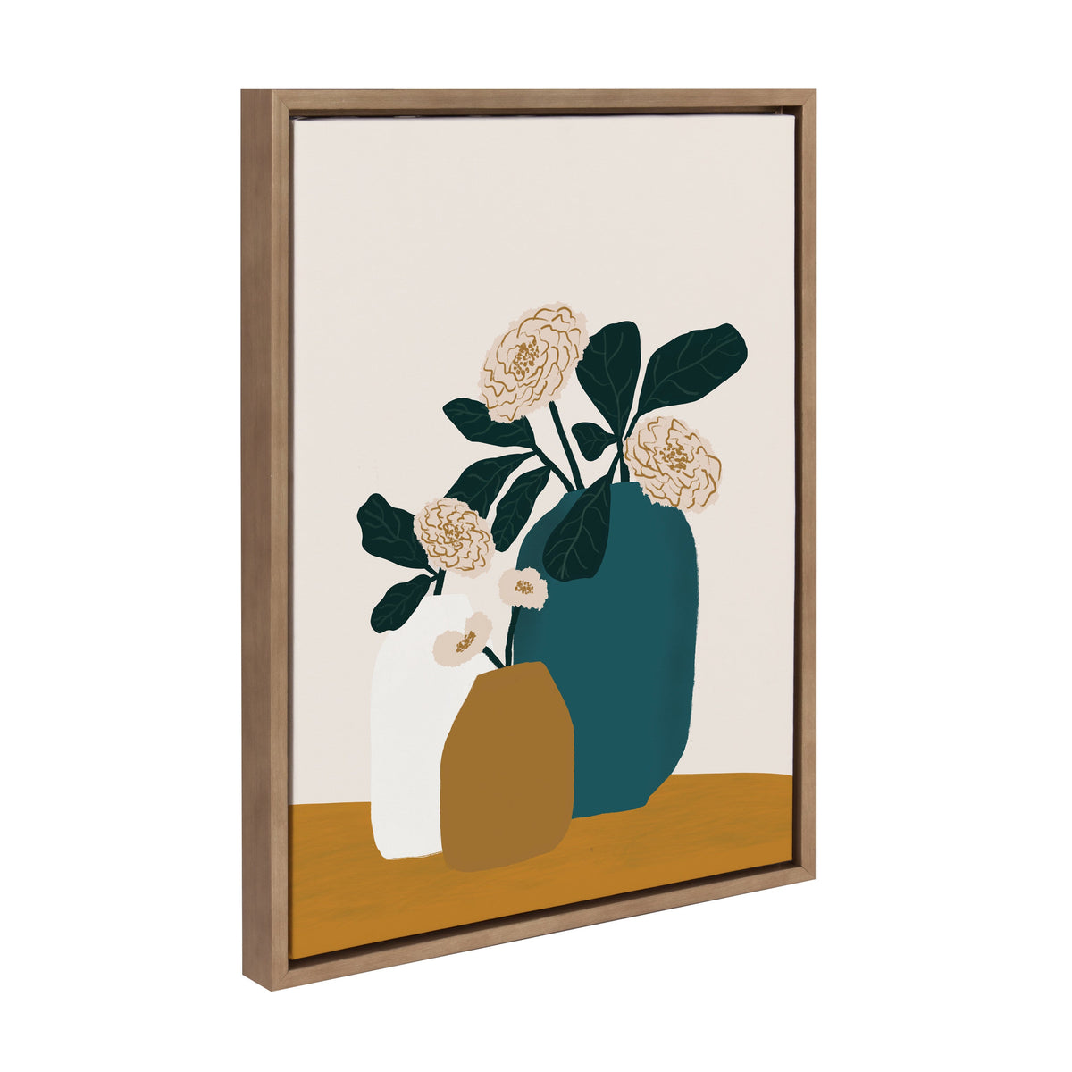 Sylvie Stillness Framed Canvas by Oris Eddu