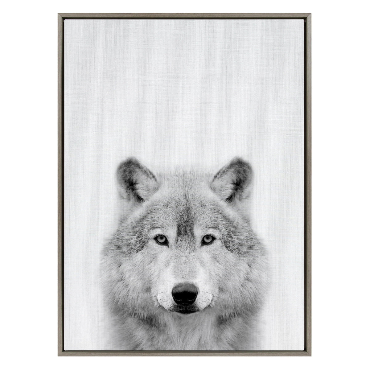 Sylvie Wolf Framed Canvas by Simon Te Tai