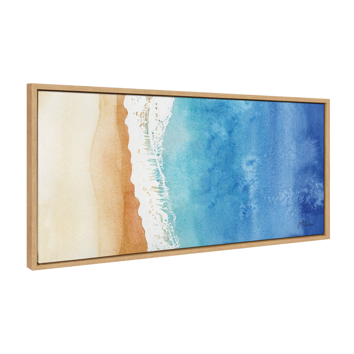 Sylvie Ocean Wake Framed Canvas by Julie Maida