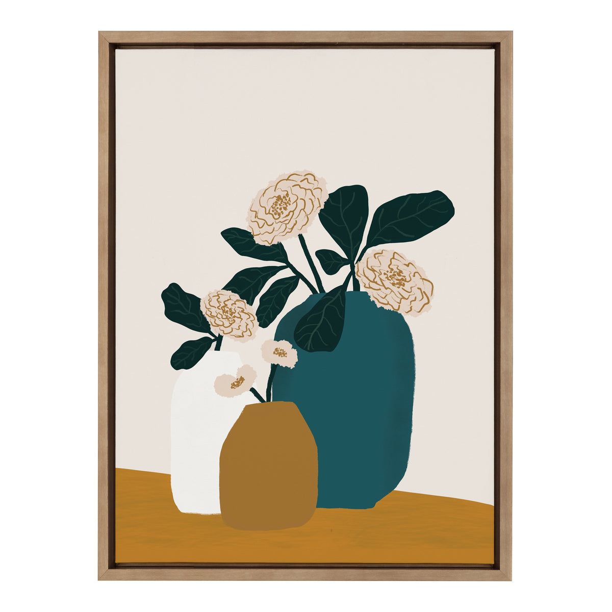 Sylvie Stillness Framed Canvas by Oris Eddu