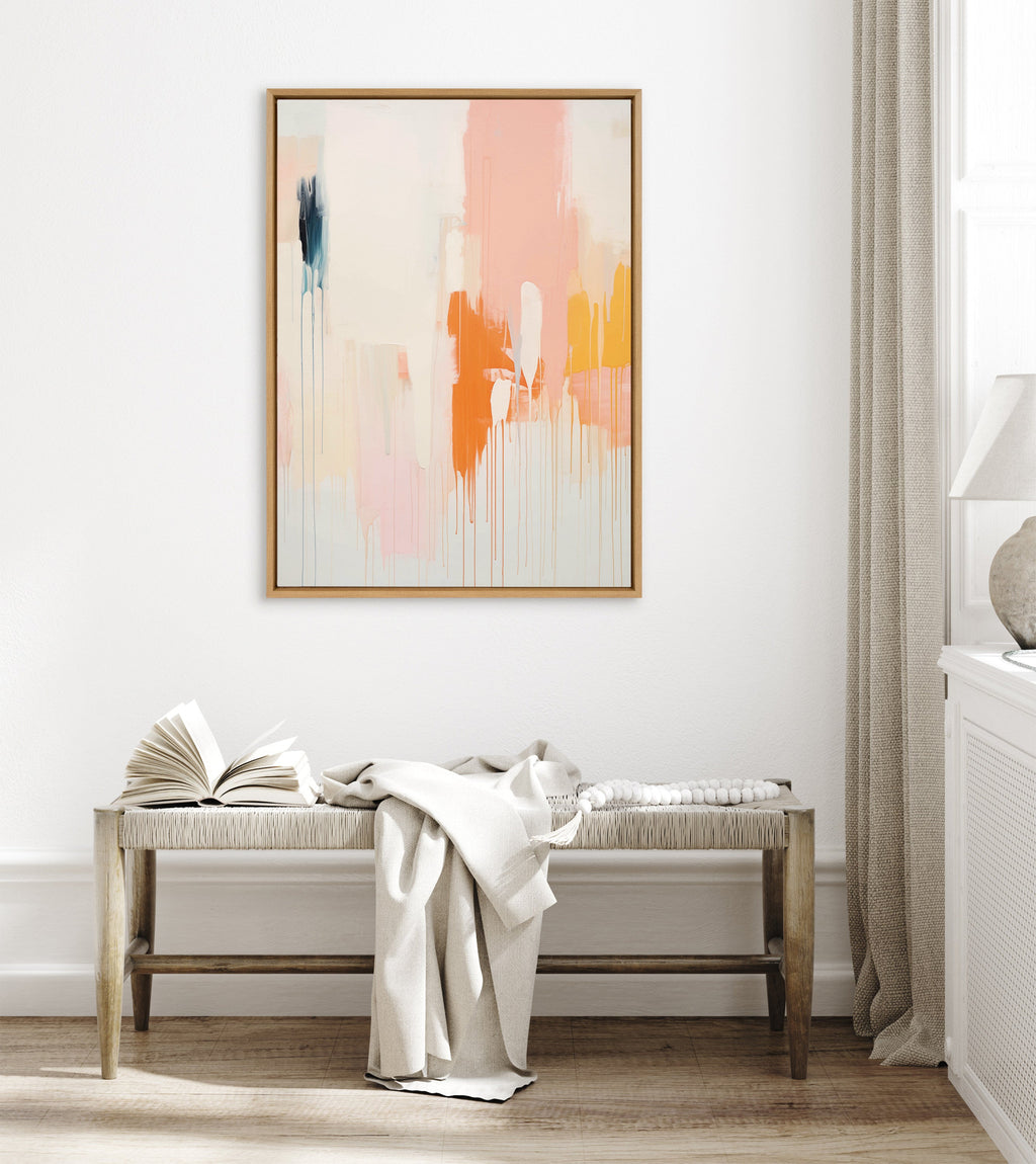 Sylvie Fiesta Abstract Framed Canvas by Amy Lighthall