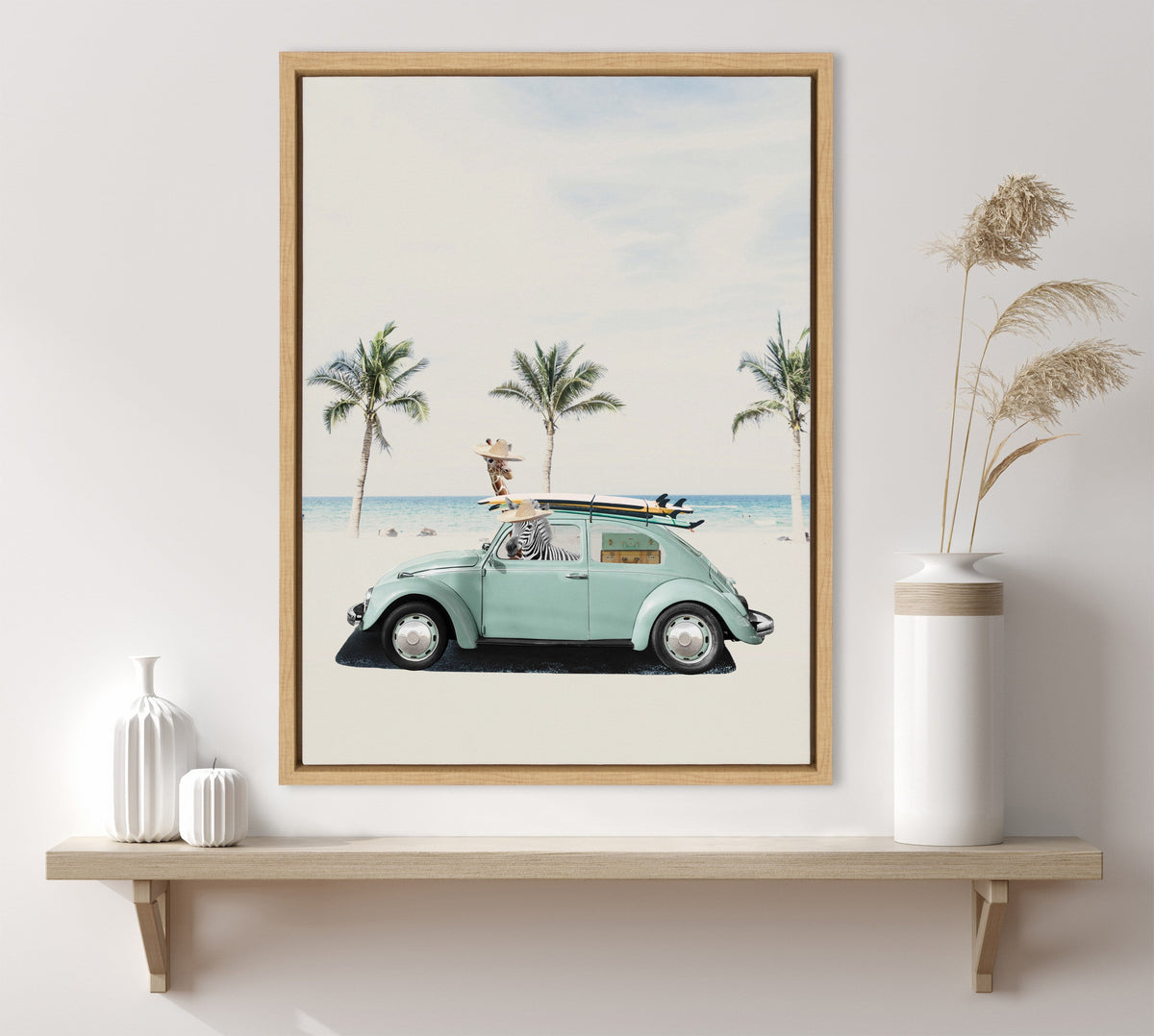 Sylvie Summer Adventures Framed Canvas by July Art Prints