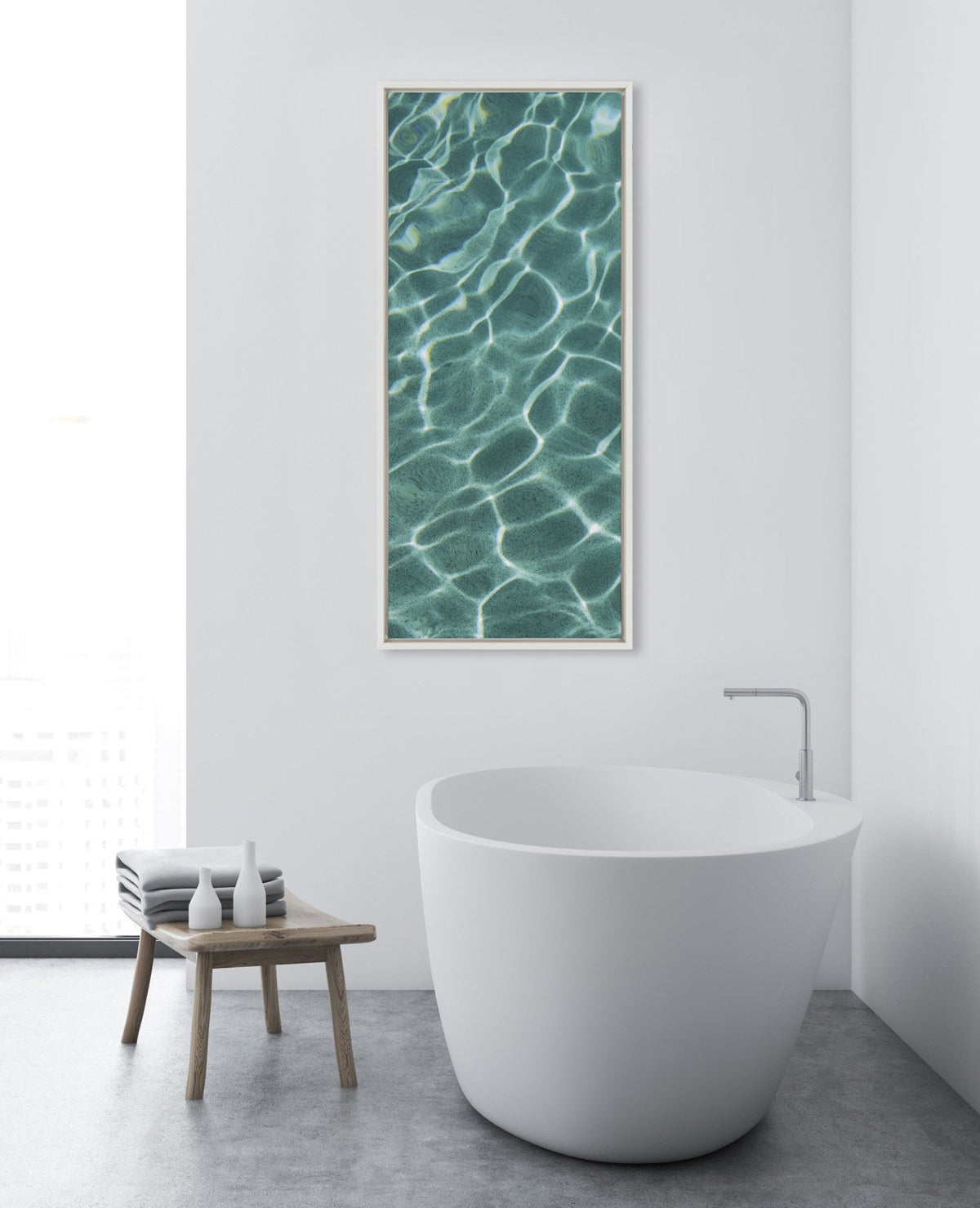 Sylvie Pool Days Framed Canvas by Rachel Bolgov