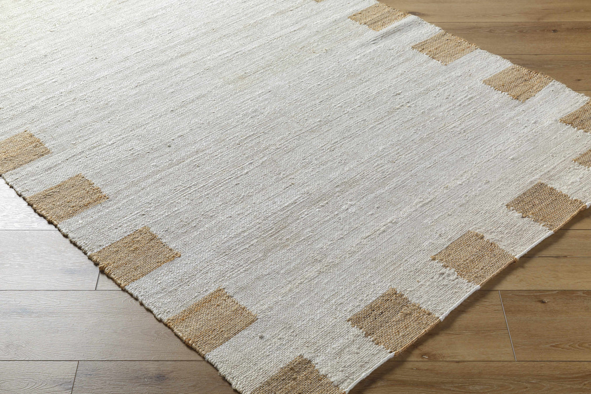 Yuval Dotted Bordered Jute Carpet