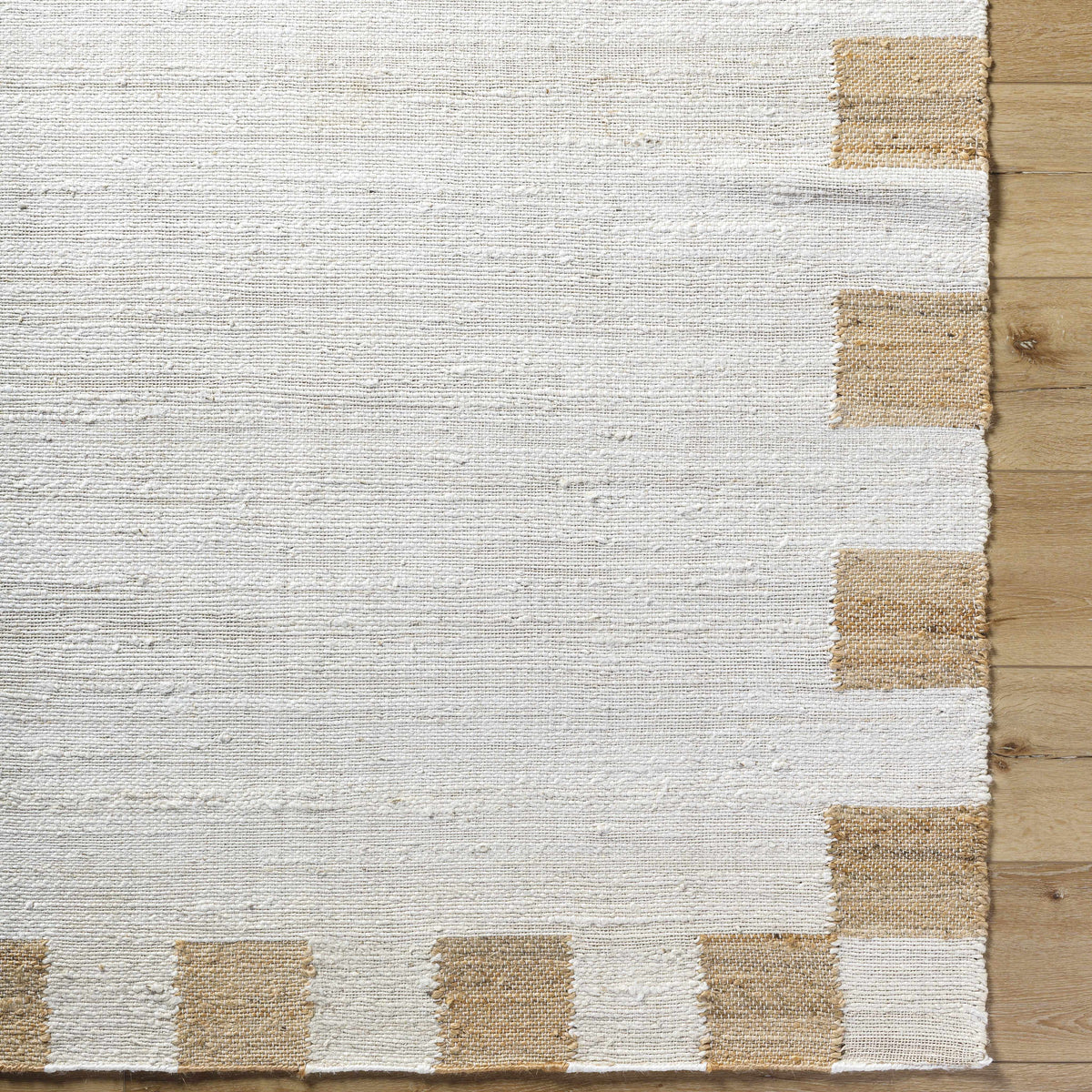Yuval Dotted Bordered Jute Carpet