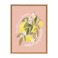 Sylvie 561 Lemons Framed Canvas by Mia Charro