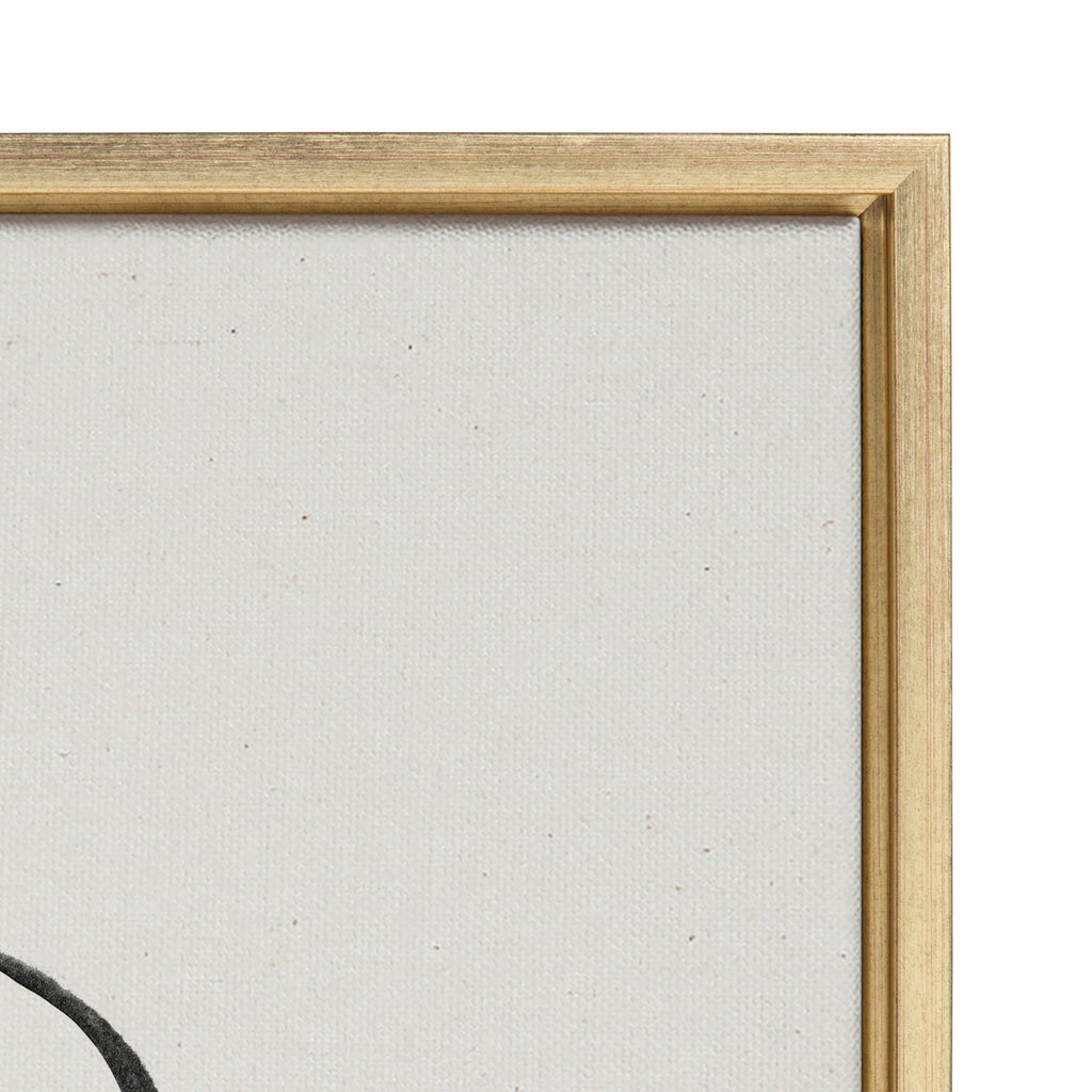 Sylvie Going in Circles Framed Textured Canvas Set of 2 by Teju Reval of SnazzyHues